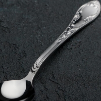 Ложка чайная &laquo;Посольская&raquo;, h=14,5 см, толщина 2 мм, цвет серебряный