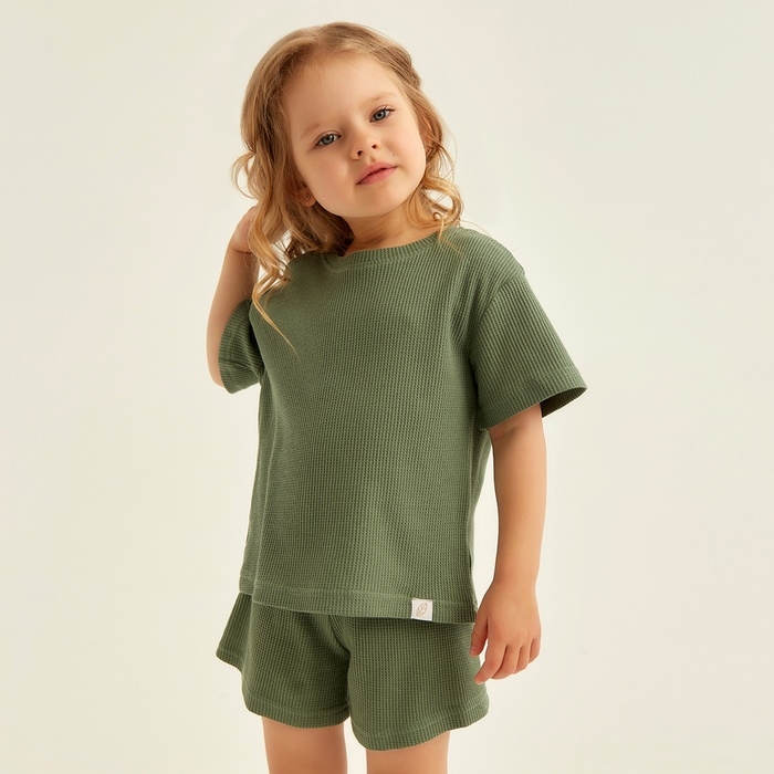 Пижама детская SL HOME р 36 (134-140), оливковый