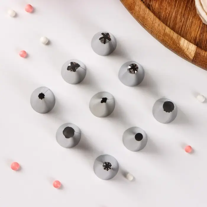 Набор насадок кондитерских Доляна, d=1,8 см, 9 шт, форма МИКС