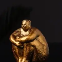 Фигура "Дама" 9х8х8 см, бронза