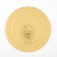 Подложка усиленная 24 см, золото-жемчуг, 3.2 мм, набор 3 шт. Подложка усиленная 24 см, золото-жемчуг, 3.2 мм, набор 3 шт.