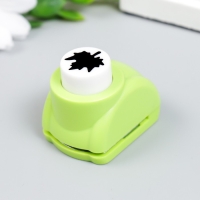 Дырокол фигурный d=1,5 см "Кленовый лист" МИКС 3,5х4х4 см