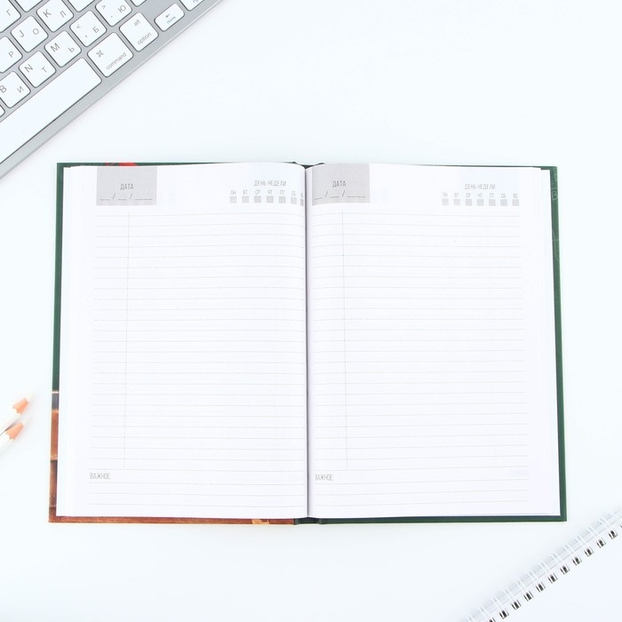 Подарочный набор &laquo;Учителю: Спасибо за знания&raquo;: ежедневник и ручка-колокольчик