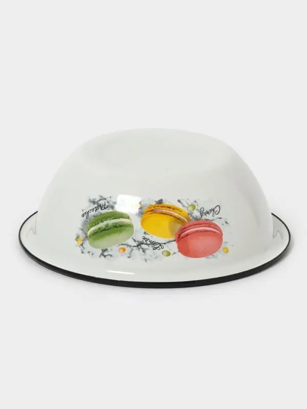 Миска 0.8л (белая)Цветное печенье