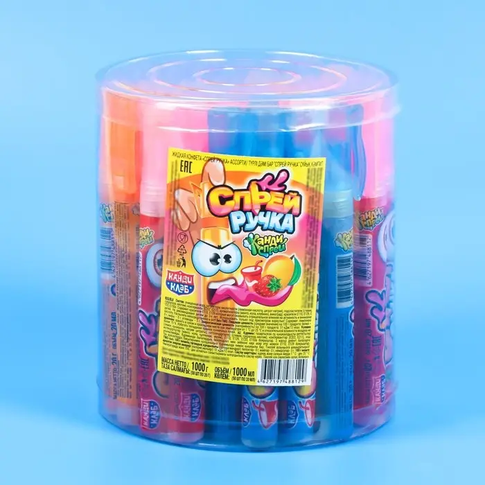 Жидкая конфета-спрей &laquo;Ручка&raquo; ассорти, 20 мл
