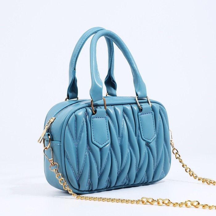 Сумка женская на молнии, цвет голубой Сумка женская на молнии, цвет голубой