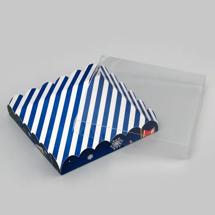 Коробка для печенья, &laquo;Новогодняя почта&raquo;, 18&times;18&times;3 см