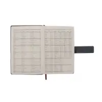 Ежедневник недатированный формат А5, с хлястиком, 128л, линия, пвх, Серый