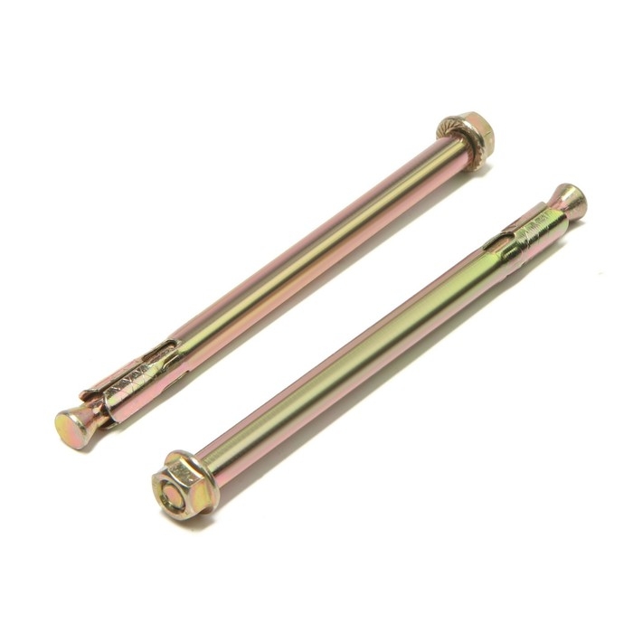 Анкерный болт ЛОМ, с гайкой, оцинкованный, 8х120 мм, 110 шт