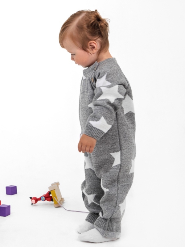 Комбинезон вязаный Крошка Я Комбинезон вязаный Крошка Я "Звезды" рост 80-86 см