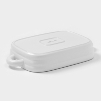 Форма для запекания Доляна &laquo;Зефир&raquo;, 38&times;22&times;6 см, прямоугольная, керамика, белая