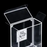 Складная прозрачная коробка из PVC, для упаковки подарков, 8&times;4&times;9 см