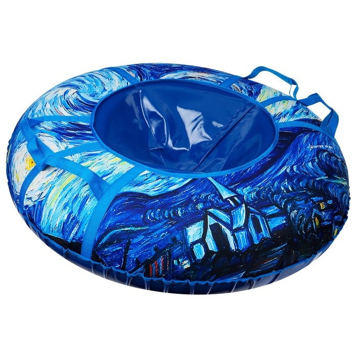 Тюбинг-ватрушка Winter Star «Звёздная ночь», диаметр чехла 120 см Тюбинг-ватрушка Winter Star «Звёздная ночь», диаметр чехла 120 см