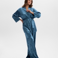 Комплект женский (жакет, брюки) KAFTAN Velvet 52-54, синий
