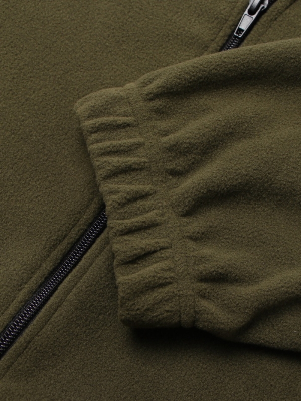 Толстовка флисовая для девочки MINAKU: Fleece Soft, цвет хаки, рост 164 см