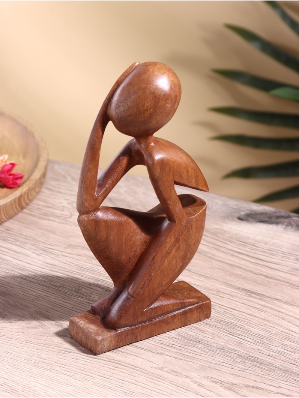 Сувенир "Мечтатель" дерево суар, 10х5х20 см