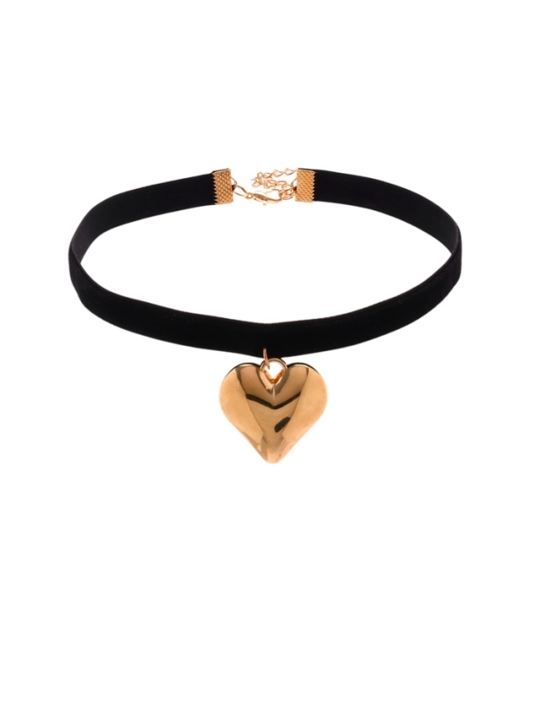 Чокер &laquo;Стиль&raquo; сердце, цвет золото, 30 см