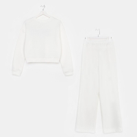 Костюм женский (джемпер и брюки) MIST Moscow, р. 40-42, молочный