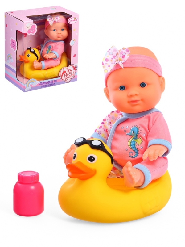 Пупс &laquo;Купание с уточкой&raquo;, с аксессуарами, МИКС