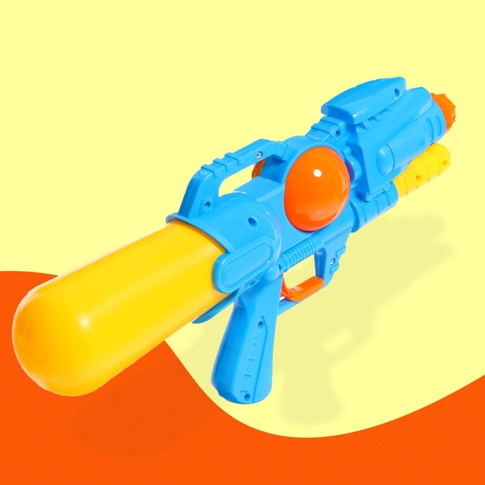 Водный пистолет &laquo;Дружелюбный динозавр&raquo;, с накачкой, 35 см., цвет МИКС