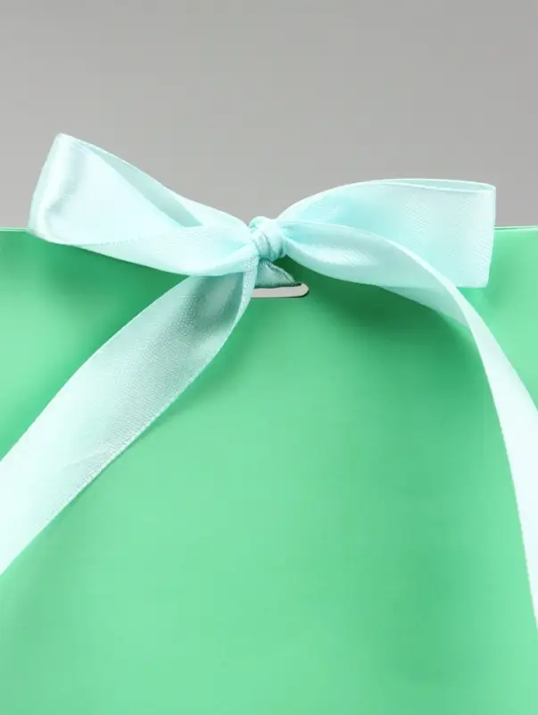 Пакет подарочный с лентой &laquo;Бирюзовый&raquo; 13&times;23&times;7 см, 1 шт.