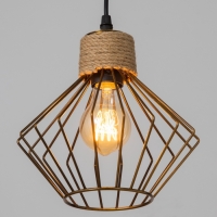 Светильник "Чертеж" 1х40Вт Е27 медь 20х20х20см