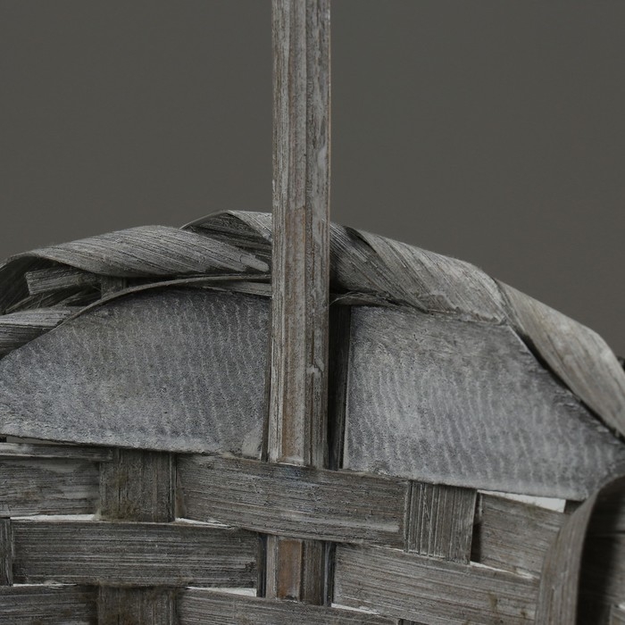 Набор корзин, 19х7,5х9,5/31 см, 22х9х11/34 см, 24х9х11,5/35 см, 3 шт, серые, бамбук