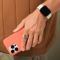 Кольцо &laquo;Япония&raquo; светящееся, дракон, синий в чернёном золоте, безразмерное