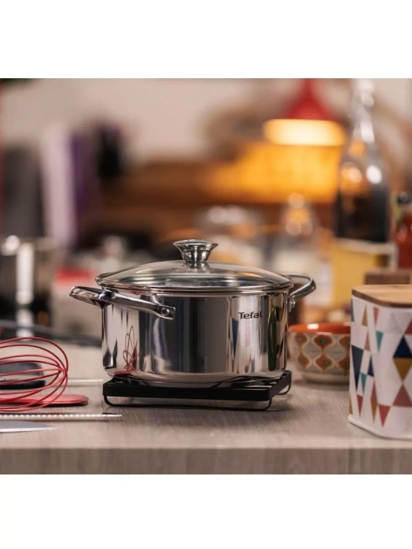 Кастрюля с крышкой Cook Eat 24 см, подходит для индукции