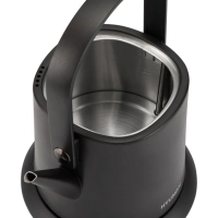 Чайник HYK-S2042 0.6л. 1000Вт черный (металл)