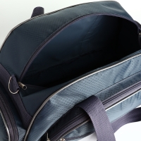 Сумка спортивная на молнии, с увеличением, 4 наружных кармана, длинный ремень, большой размер, цвет серый Сумка спортивная на молнии, с увеличением, 4 наружных кармана, длинный ремень, большой размер, цвет серый