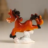 Сувенир полистоун "Лошадка на облачке с розами" МИКС 6,4х2,5х6 см