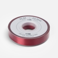 Лента атласная двухсторонняя №0789 20мм*25&plusmn;1м бордовый TR