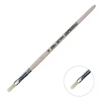 Кисть для рисования, щетина, № 6, Calligrata, плоская, деревянная ручка