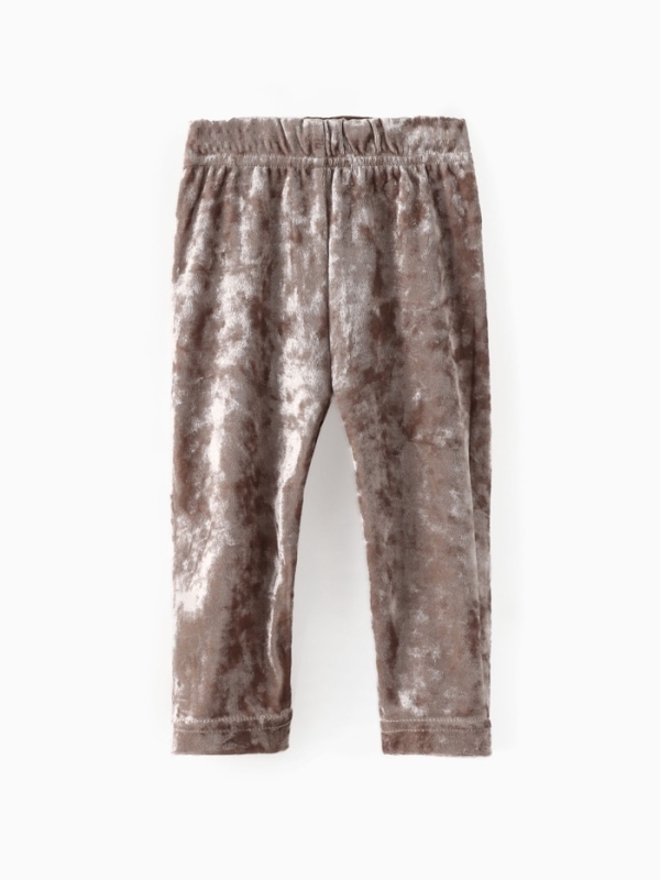 Лосины Крошка Я "Бархат", р. 80-86 см, бежевый