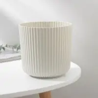 Горшок для цветов с поддоном &laquo;Вельвет&raquo;, 1,6 л, d=14 см, цвет белый ротанг