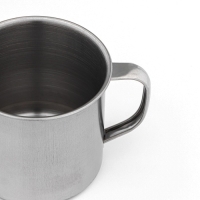 Кружка Доляна &laquo;Мэйли&raquo;, 250 мл, d=8 см, толщина 0.33 мм, нержавеющая сталь, хромированная