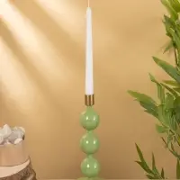 Подсвечник на 1 свечу "Кипарис" с 3 сферами 10х10х25 см