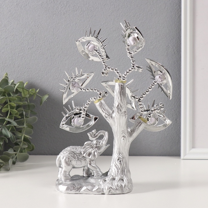 Сувенир от сглаза "Дерево - Глаз Назара со слоном" 6,5х12х20,5 см