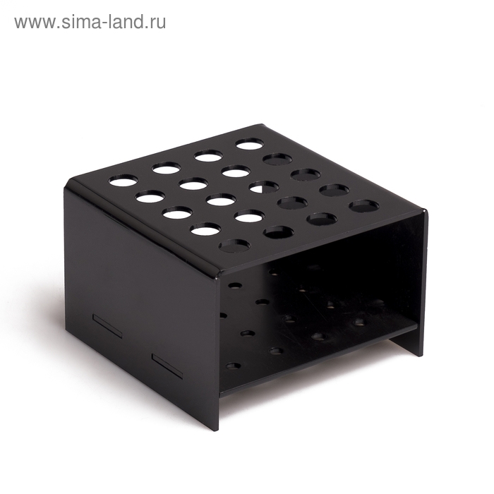 Подставка под ручки и карандаши 20 шт., 10&times;9,5&times;6 см, 2 мм, цвет чёрный, В ЗАЩИТНОЙ ПЛЁНКЕ