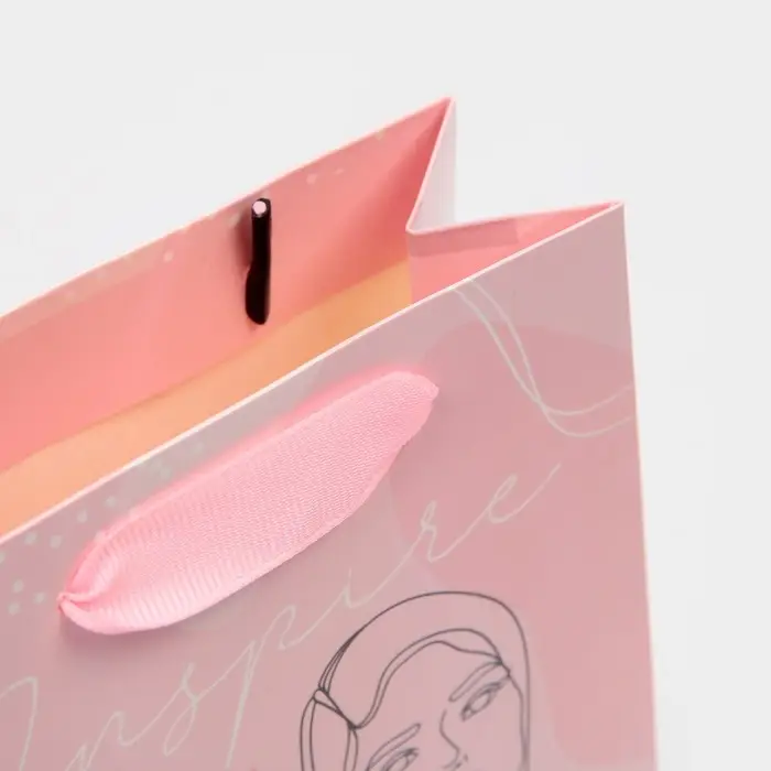 Пакет подарочный ламинированный, упаковка, &laquo;Вдохновение&raquo;, радужная голография, S 12 х 15 х 5.5 см