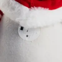 Фигура текстиль &laquo;Гном романтик в красном&raquo; 40 см, 1LED, LR1130х3 (в компл.), Т/БЕЛЫЙ