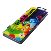 Акварель 12 цветов, ErichKrause Jolly Friends Neon, пластик, с европодвесом Акварель 12 цветов, ErichKrause Jolly Friends Neon, пластик, с европодвесом