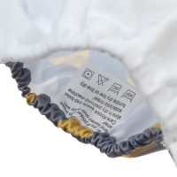 Многоразовый подгузник &laquo;Треугольники&raquo;, 3-15 кг, цвет серый, Крошка Я