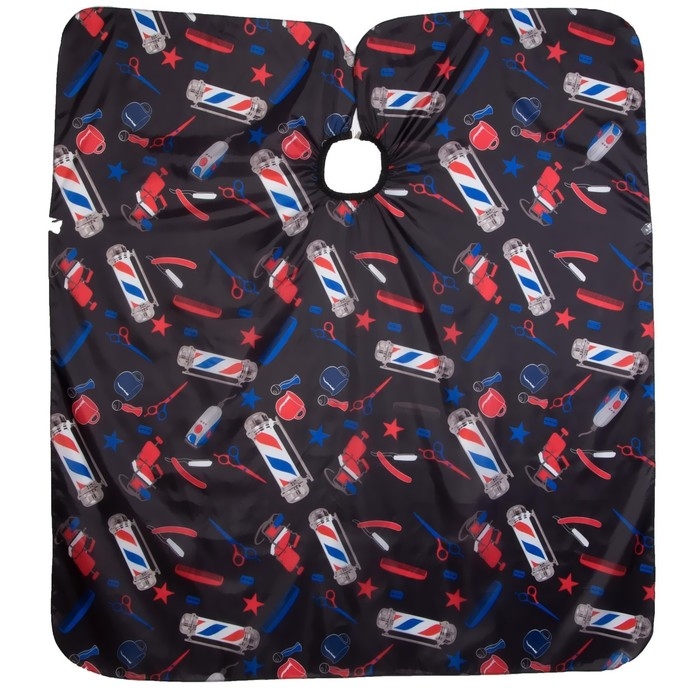 Пеньюар парикмахерский, цвет чёрный Пеньюар парикмахерский, цвет чёрный