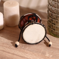 Сувенирный музыкальный инструмент "Барабан Дамару" 9х9х9 см Сувенирный музыкальный инструмент "Барабан Дамару" 9х9х9 см