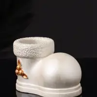 Подсвечник "Валенок" 10х7х6 см, перламутр