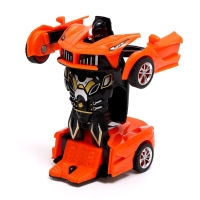 Робот инерционный «Спорткар», трансформируется при столкновении, цвета МИКС Робот инерционный «Спорткар», трансформируется при столкновении, цвета МИКС