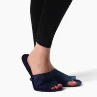 Тапочки одноразовые, "Эконом ПВХ", антискользящие, подошва 3 мм, синие