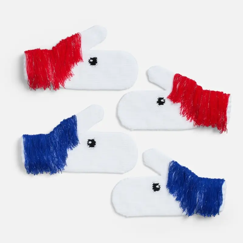 Варежки &laquo;Игогошки&raquo;, с красной гривой